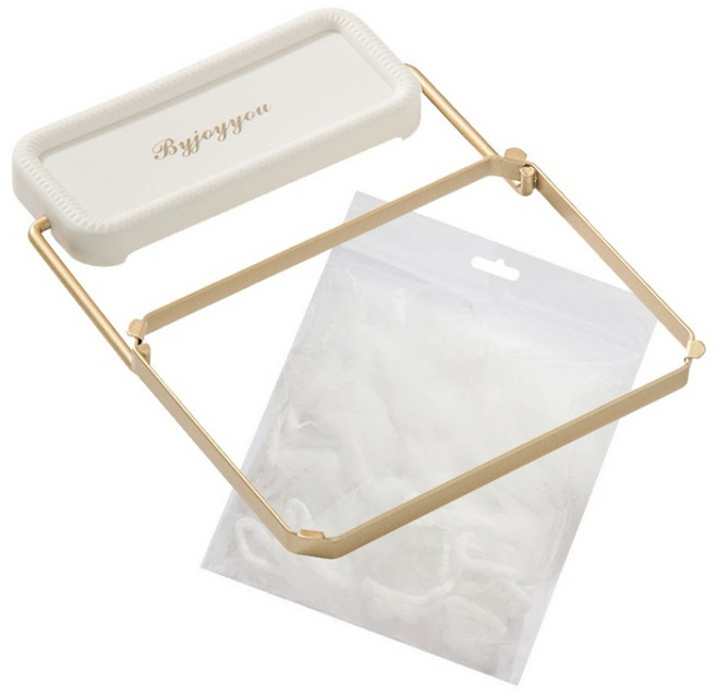 단단한 접이식 싱크대 거름망 음식물 쓰레기 차망 대형 배수구망 필터 행주 거치대세트+거름망, 화이트(망 50개 포함)