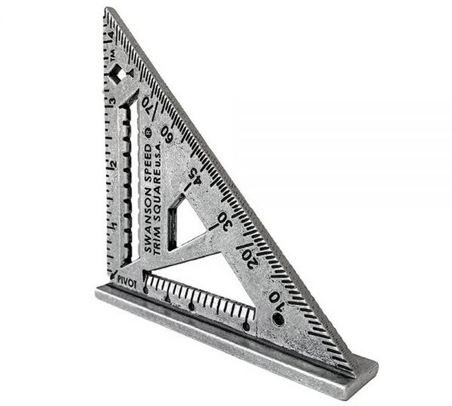 Swanson Tool S0145 11.4cm(4.5인치) 스퀘어 스피드 트림, Swanson Tool S0145 11.4cm(4.5인, 1개