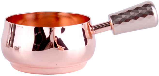 304 스테인레스 다이아 그립 손잡이 샷잔 커피 에스프레소 다용도 벨크리머, 1개, 로즈골드100ml