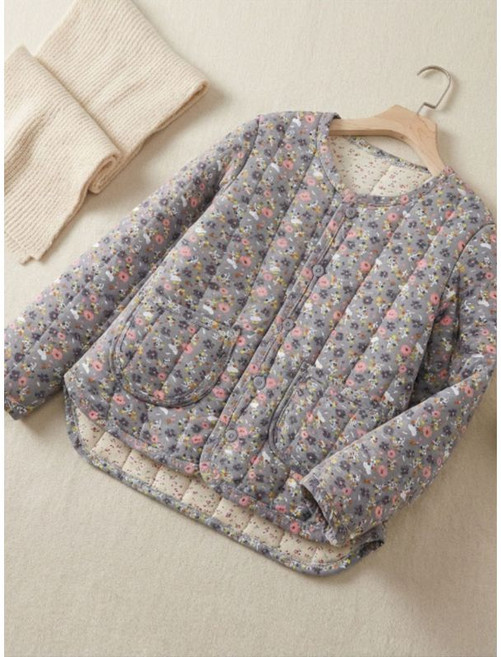 넬리 프란시아 라운드넥 누빔자켓_NC4JK005