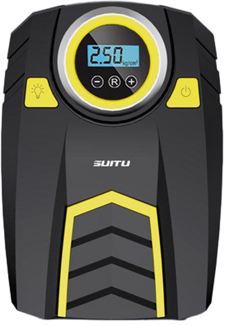 SUITU 行動式智慧數顯汽車充氣泵, 數顯帶線, 1個