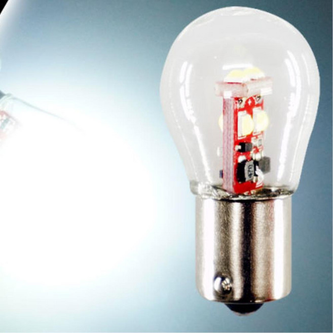 미등전구 S25 화이트led 12v 순정 교체용 안개등전구, 1개