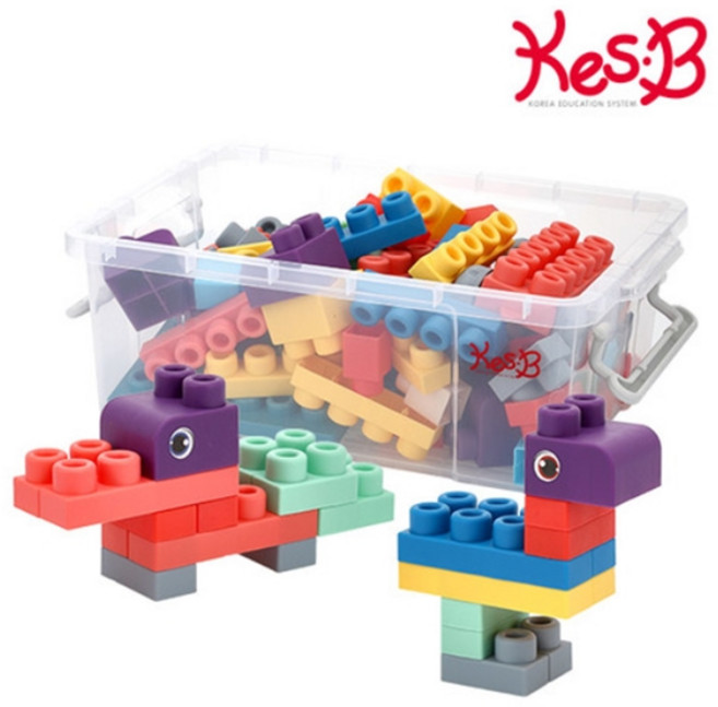 캐스B 튼튼 베베말랑빌딩블럭100pcs(2306), 단품, 1개