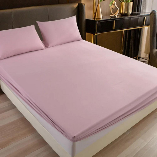 면 장착 시트 탄성 밴드가 솔리드 컬러 더블 킹 퀸 침대용 미끄럼 방지 조절 매트리스 커버, 1개, 10. 13 / N. 160x200x30cm