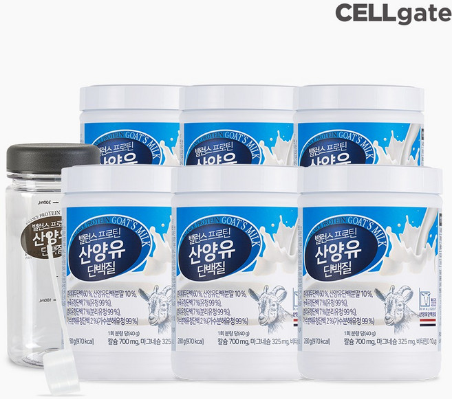 밸런스 프로틴 산양유 단백질(보틀1개+스푼1개), 6개