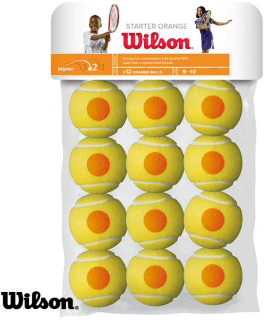 윌슨 스타터 이지 오렌지볼/매직 테니스공(WRT137200), 레드12입, 1개