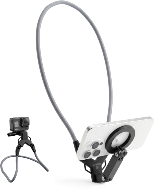 홀릭스 맥세이프 1인칭 핸드폰 촬영 거치대 액션캠 고프로 바디캠 유튜브 장비