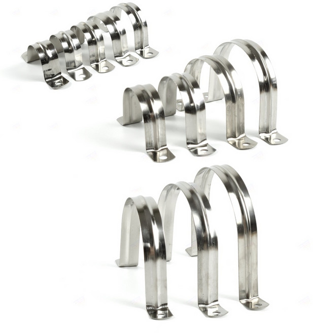 전선 파이프 고정 스텐 U자형 부속 밴드 새들 모음 M10-M200, 1개