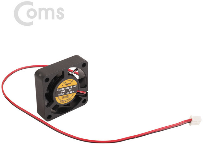 Coms 쿨러 40mm DC 브러시리스 팬 2P 전원 DC12V NA951, 선택없음, 선택없음