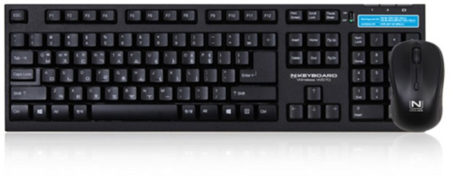 스카이디지탈 무선 키보드 W570 + 무선 마우스 W8, 무선키보드(W570), 무선마우스(W8), 블랙, 일반형