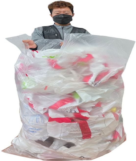 국내산A급 특대형 비닐봉투 300리터 100장/ 200리터 100장 대형비닐봉투 평판봉투/종량제형, 100개, 200L, 종량제형 타공6곳 (유), 투명