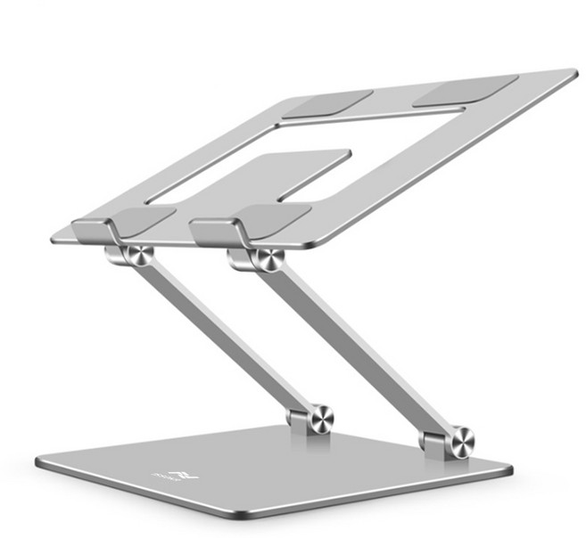 노트북 거치대 받침대 각도조절 알루미늄 IST-02, 실버, 1개