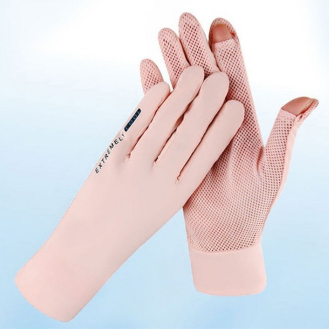 운전할때장갑 다한증 장갑 땀 운전용 자외선 차단 망사, 1개, 그레이FREE 장갑