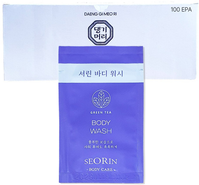 댕기머리 서린 일회용 바디워시, 8ml, 100개