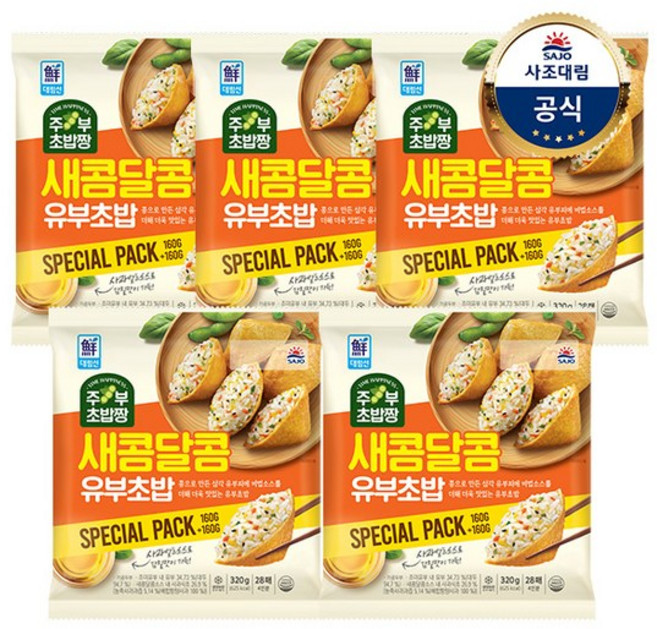 대림선 새콤달콤 유부초밥, 320g