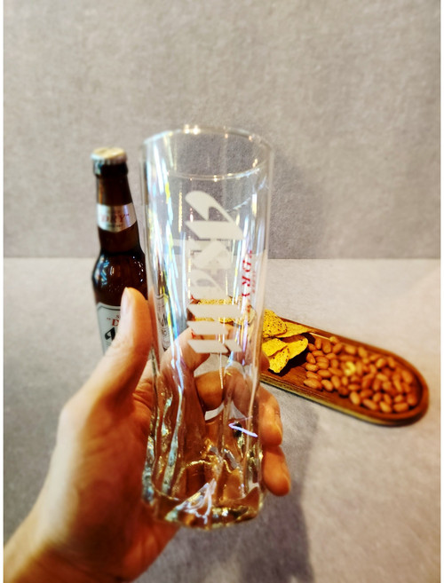 아사히 맥주잔 투명 270ml 예쁜생맥주컵 수입맥주잔 홈바 하이볼 집들이선물, 1개