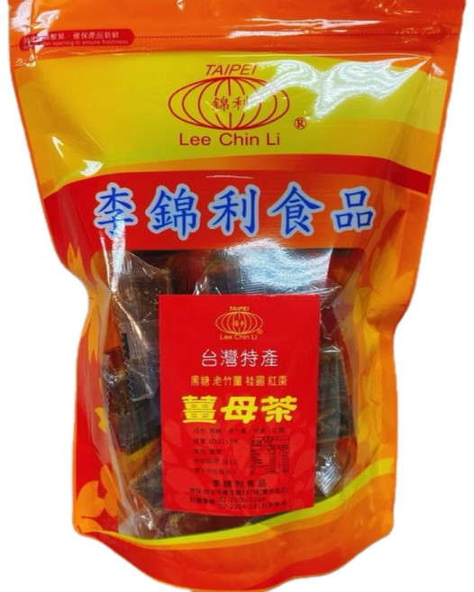 李錦利 黑糖薑母茶 暖身驅寒 獨立包裝 冬日必備飲品, 500g, 1個, 1個裝