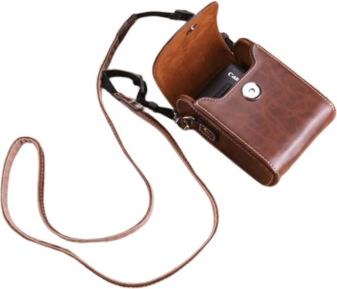 캐논 소니 니콘 후지 라이카 컴팩트 미러리스 필름 카메라 가죽파우치 가방 S, 커피, 1개