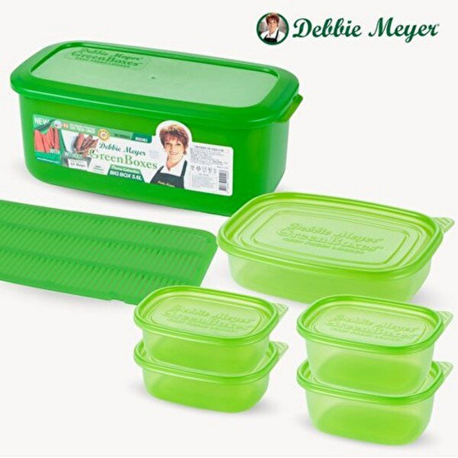 데비마이어 그린박스 김치통 반찬통 냉장고정리 야채보관용기 4세트 7p, 1세트