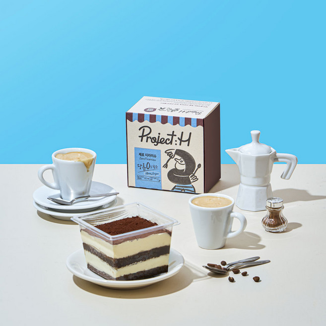 프로젝트H 건강빵 당류0g 제로 티라미수 2개, 155g
