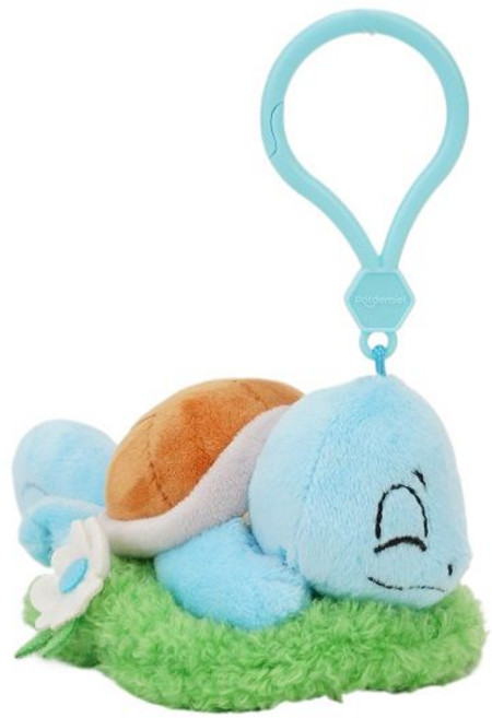 포켓몬스터 인형키링 펜던트 피카츄 봉제인형 열쇠고리 선물, 정품 인증, 6cm 꼬부기