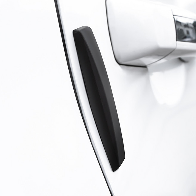 평화자동차 고탄성 차량용 문콕방지 도어가드 보호패드, 4개, 블랙