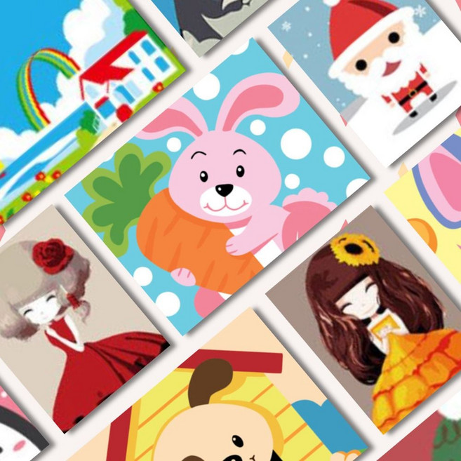 DIY 쉬운 명화 유화그리기 세트 51종 소형 20x20 jun+80161ag, A-147