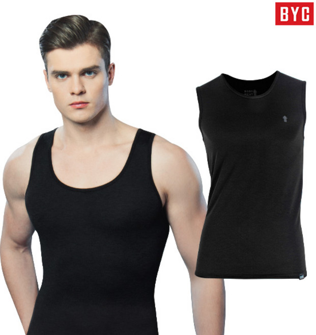 BYC 보디히트 발열내의 남자 겨울 런닝 / 탱탑 머슬런닝