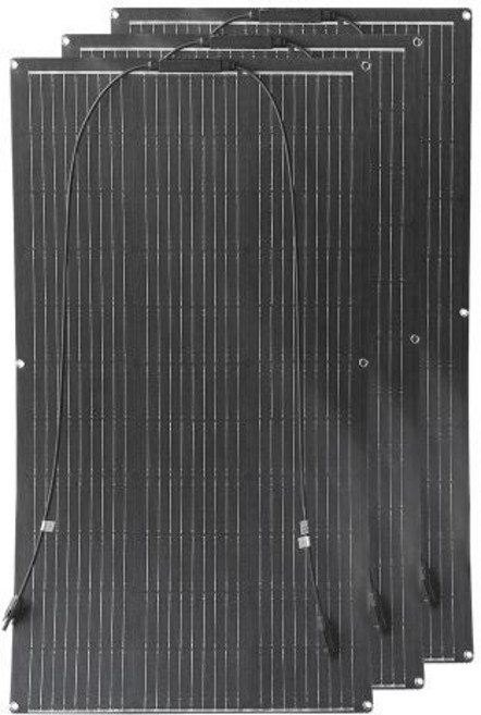 휴대용 태양광 발전 패널 캠핑 등산 가정용 ETFE 유연한 태양 전지 300W 200W 400W 100W 12V 배터리 충전기용 단결정, 1개