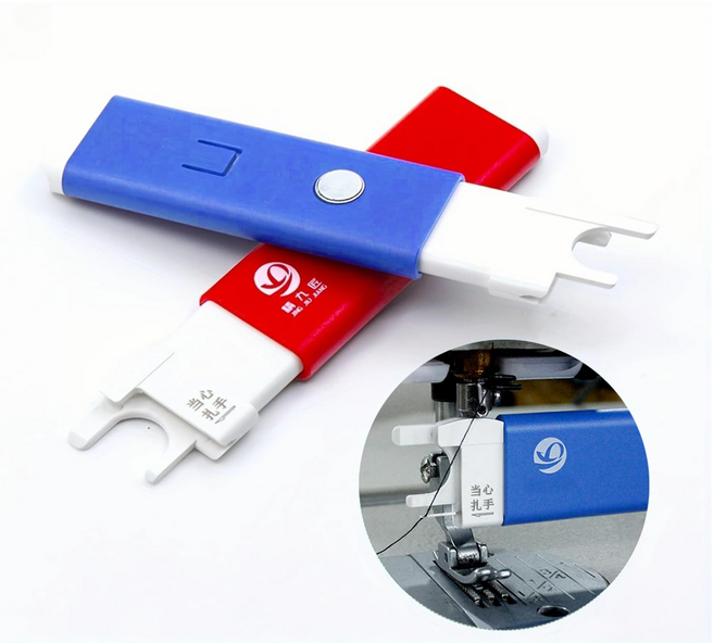 루이 재봉틀 실꿰개 - 자석 고정형 편리한 바늘꿰기 도구, 푸른 색, 1개