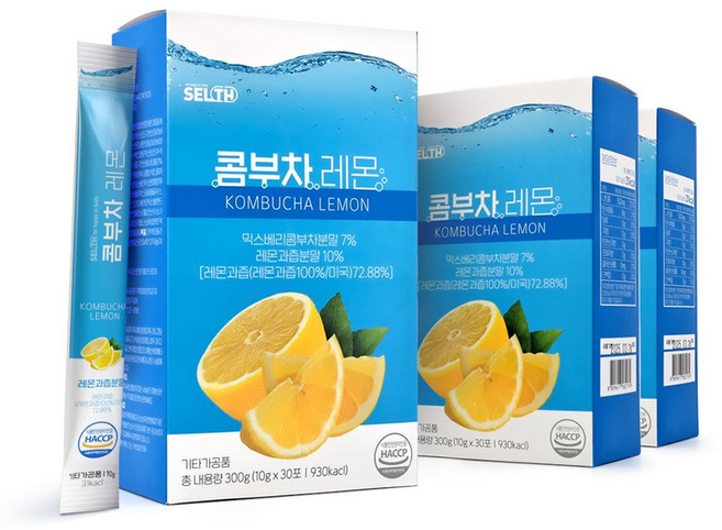 SELTH 콤부차 레몬(10gx30포x3박스) lov*9636nb, 3박스, 10g