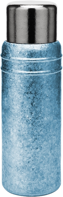 Snow rock 冰花雙杠保溫杯 純鈦保溫杯 戶外登山露營便攜式保溫杯 高顏值 輕量, 冰花藍, 1個