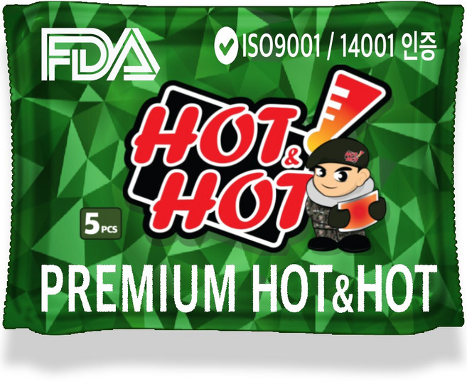 핫앤핫 대용량 핫팩GREEN 160g 5p, 4세트
