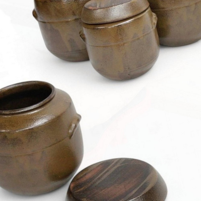 전통옹기 고추장 된장 소금 단지 양념장단지 소형 주방 장독대 단지, 1개