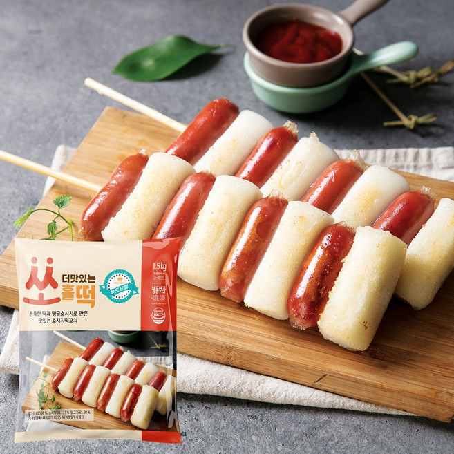 푸드드림 더맛있는 쏘홀떡 1.5kg 소떡 소시지, 1개
