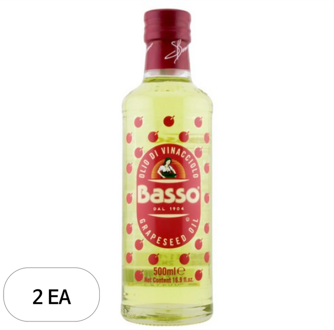 Basso 포도씨유, 2개, 500ml