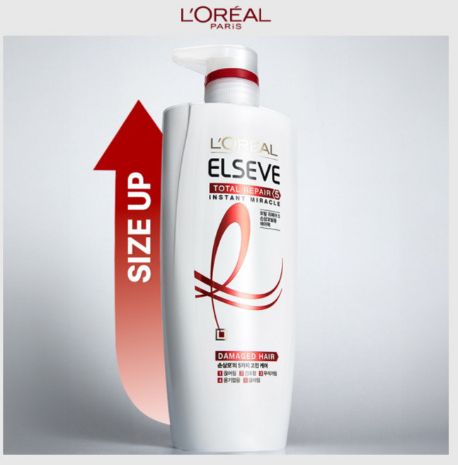 로레알파리 엘세브 토탈 리페어 5 인스턴트 미라클 손상 케어 헤어팩, 700ml, 1개