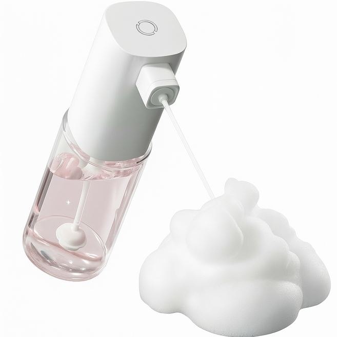 코티엘 주방세제 자동 디스펜서 거품 오토버블, 화이트, 1개