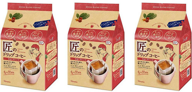 Artisan's Drip Coffee 일본직구 카타오카 드립 커피 모카 블렌드 10봉지 x 3봉지 레귤러(드립)