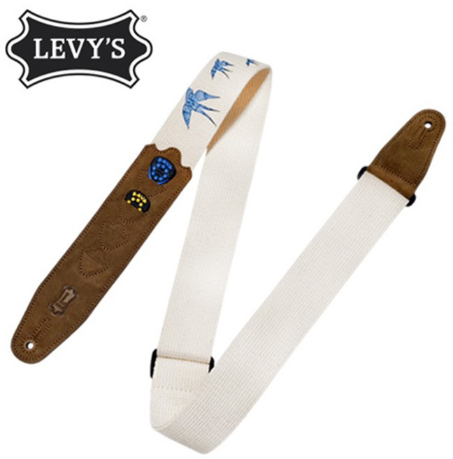 레비스 Levys Nature Cotton PickHolder 스트랩 (MC8UPH-006), 1개, Levys 스트랩 (MC8UPH-006)