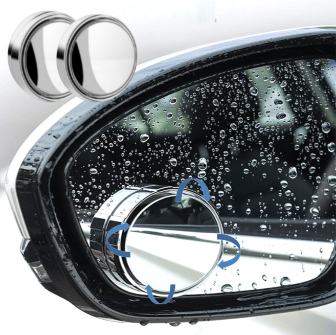 오너백 차량 사이드미러 방수 보조거울, 2개, 실버 컨텐츠참조