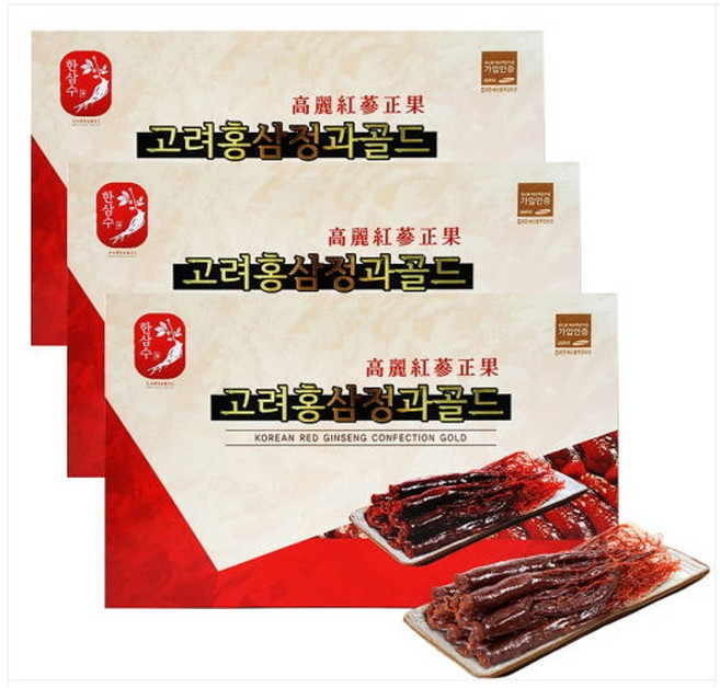 한삼수 고려홍삼정과골드 홍삼뿌리 홍삼근 300g (30gx10개입), 3개