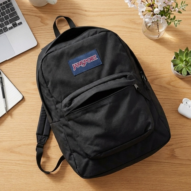 PAPI/정품 잔스포츠 슈퍼브레이크 플러스 랩탑 노트북 수납 슬리브 학생 직장인 여행용 가방 백팩 블랙+ 사은품 블랙 볼펜 증정