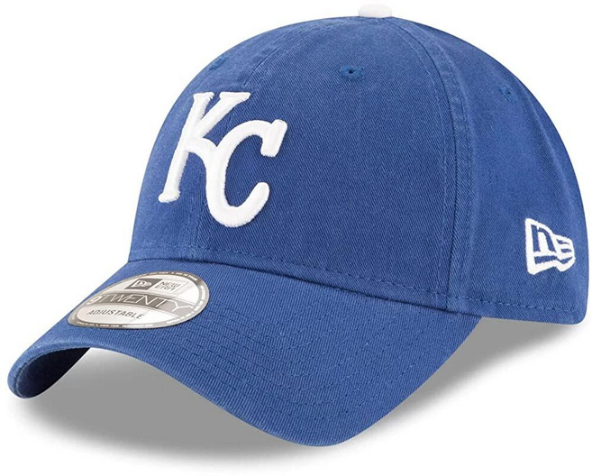 New Era MLB 카키 코어 클래식 9TWENTY 조절 가능한 모자 캡 프리 사이즈 로스앤젤레스 다저스 블루 단일 [호환]