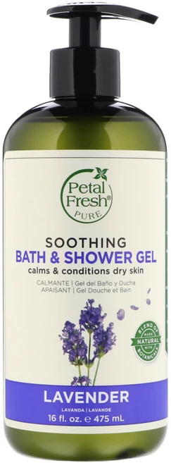 Petal Fresh Pure 수딩 목욕 샤워 젤 라벤더 475ml(16fl oz) 2팩, 475ml - 쿠팡