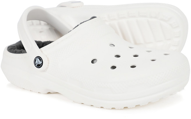 크록스 LINED FUR CLOG 동계 겨울용 캐주얼 밴드형 클로그 슬리퍼