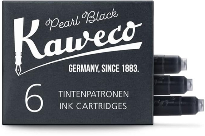 카웨코 잉크 카트리지 리필 6개입 펄 블랙, 1개