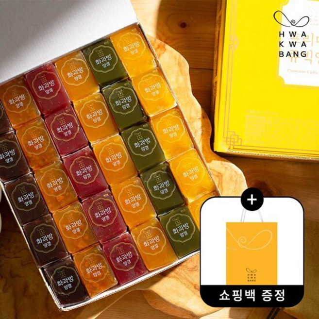 화과방 프리미엄 큐빅양갱, 60개, 40g