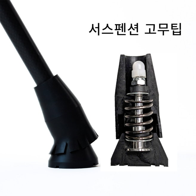 지팡이 교환용 고무팁 16mm, 1개, 소프트(빨강)