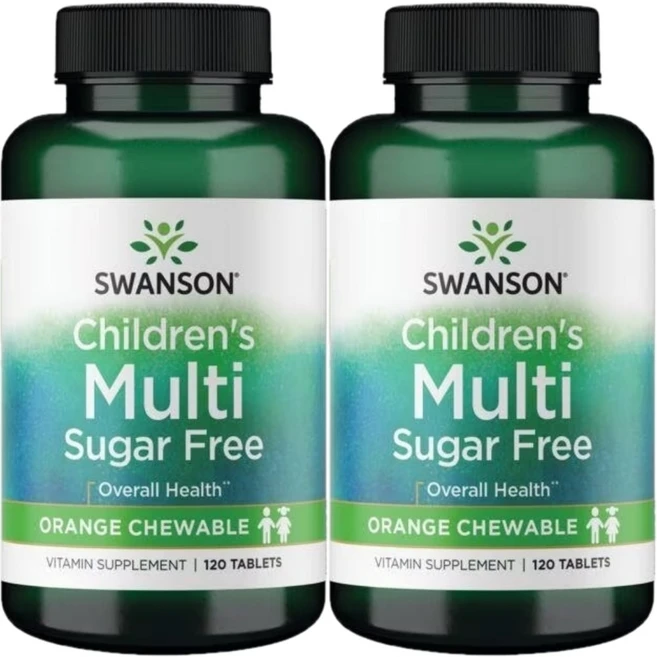 스완슨 어린이 멀티 종합비타민 츄어블, 2팩, 120정 - 쿠팡